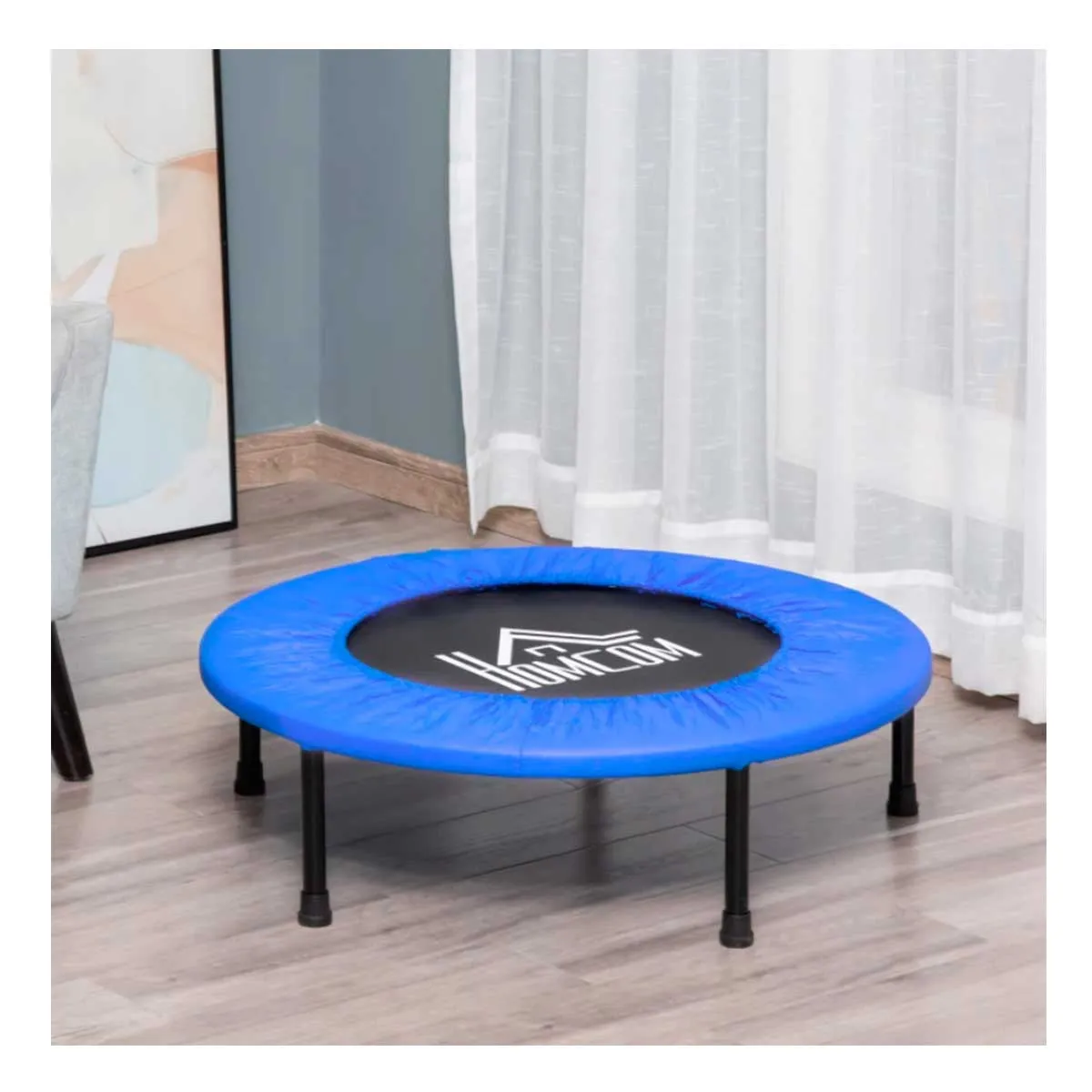 4. HOMCOM 81 cm | El trampolín de fitness más compacto y económico