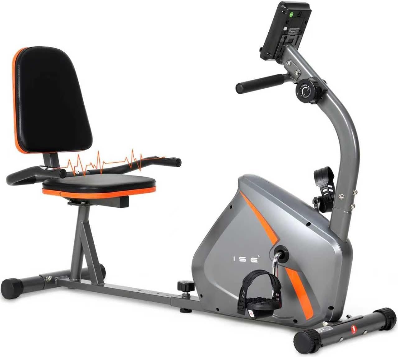 2. ISE Bicicleta Estática con Respaldo, 8 Niveles