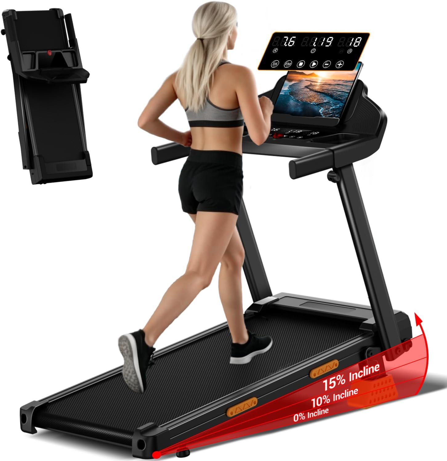 4. CURSOR 15% Cinta de Correr Plegable con Inclinación 12KM/H